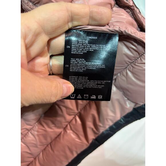 Noise M 10 black cruelty free outerwear hooded front zip jacket nylon nwot - Picture 5 of 14